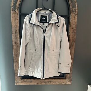 Nautica Gray and Navy Zip-Up Jacket